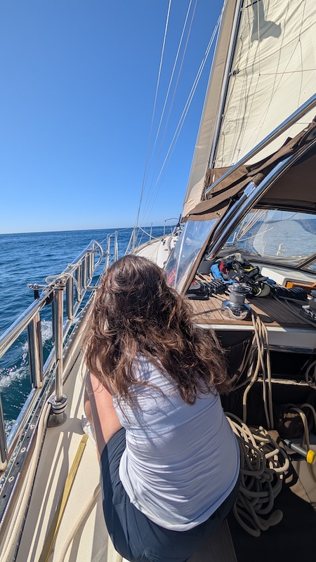 Elpie sailing